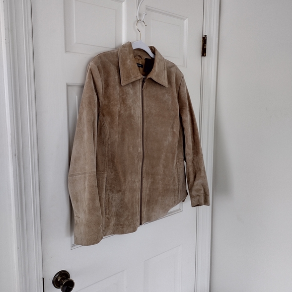 Liz Claiborne Tan Suede Jacket - Picture 8 of 14